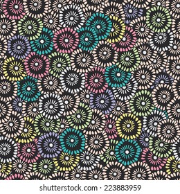 Abstract floral seamless pattern . Flowers texture.