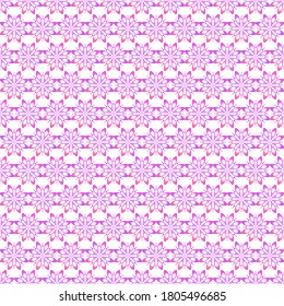 Resumen del patrón floral sin costuras. Repetición geométrica del color de gradiente rosa de adorno circular de flor