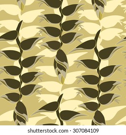 Abstract floral seamless pattern. Geometric floral ornament texture. Oriental flower ethnic background.