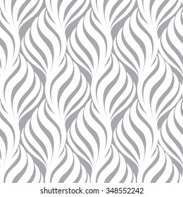 Abstract floral seamless pattern. Geometric line black ornament. Ornamental stylish background. Abstract stripe tile texture