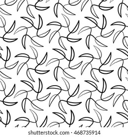 Abstract floral seamless pattern. Geometric line ornament. Ornamental stylish background. Abstract stripe tile texture