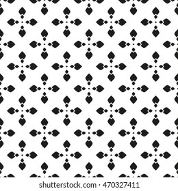 Abstract floral seamless pattern. Geometric line black ornament. Ornamental stylish background. Abstract stripe tile texture