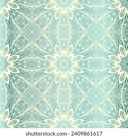 Abstract floral seamless pattern. geometry, mandala design. vector. for invitation, bridal, wedding, wallpaper.