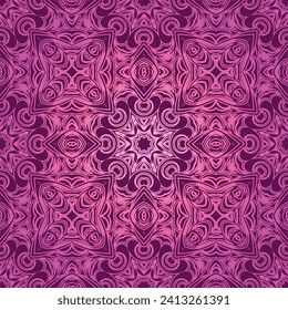 Resumen del patrón floral sin costuras. geometría, diseño de mandala. vector. por invitación, novia, boda, fondo de pantalla.