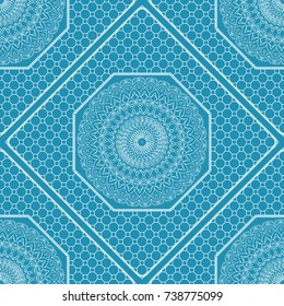 Abstract floral seamless pattern. geometry, mandala design. Vector. for invitation, bridal, wedding, wallpaper
