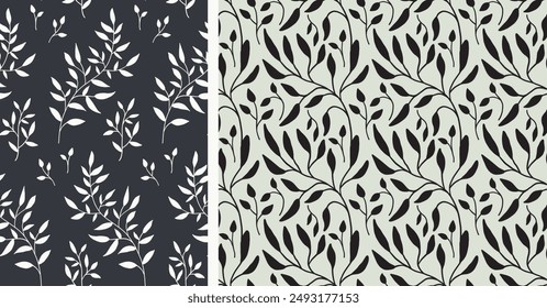 Abstract floral seamless pattern. isolated vector illustration.