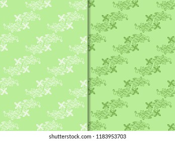 abstract floral seamless pattern with leaves