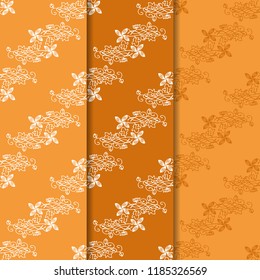 abstract floral seamless pattern with leaves