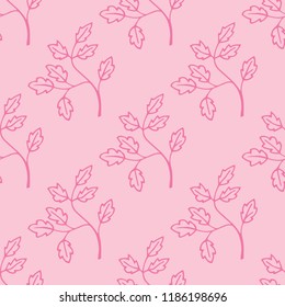 abstract floral seamless pattern with leaves