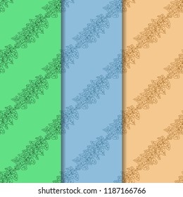 abstract floral seamless pattern with leaves, ivy