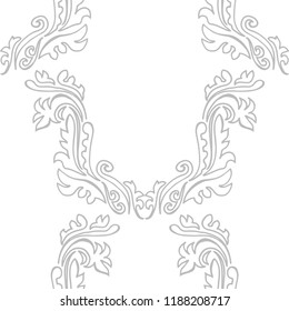 abstract floral seamless pattern with leaves