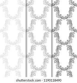 abstract floral seamless pattern with leaves