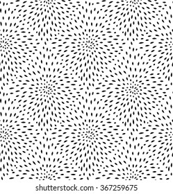 Abstract floral seamless pattern with leaves  Swirl floral doodle texture. Ornamental wave  plant background.