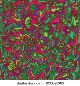 Abstract floral, seamless pattern. For meditation, soothing, textile