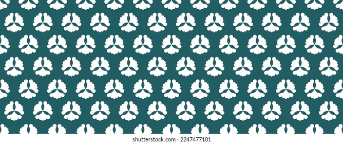 Abstract floral seamless pattern with minimalistic flowers vector illustration