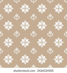 Abstraktes florales nahtloses Muster. Moderne stilvolle Textur wiederholt. Vektorhintergrund.