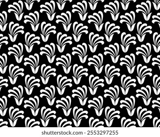 Padrão floral abstrato sem emenda. Textura elegante moderna repetindo. Fundo do vetor.