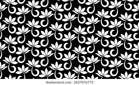 Abstract floral seamless pattern. Modern stylish texture repeating. Vector background.