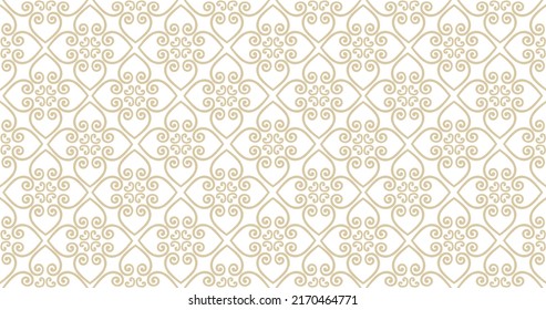 Abstract floral seamless pattern. Mosaic floral ornamental background. Muslim ornament in arab orient style with Arabic Indian motifs. Good for fabric, textile, wallpaper or package background design