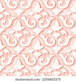 Abstract floral seamless pattern. Mosaic floral ornamental background. Flourish tile ornament in classical european medieval style Good for fabric, textile, wallpaper or interior background design.