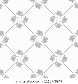 abstract floral seamless pattern with netting and leaves