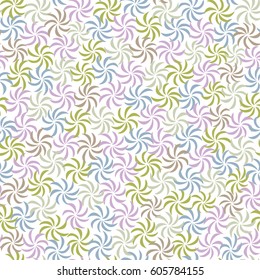 Abstract floral seamless pattern on a white background. Vector.