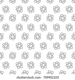 abstract floral seamless pattern on white background. For prints, greeting cards, invitations, wedding, birthday, party, Valentine's day. Vector illustration.