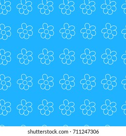 abstract floral Seamless pattern on blue background. For prints, greeting cards, invitations, wedding, birthday, party, Valentine's day. Vector illustration.