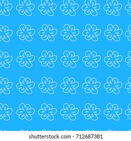 abstract floral Seamless pattern on blue background. For prints, greeting cards, invitations, wedding, birthday, party, Valentine's day.