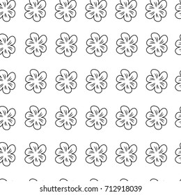 abstract floral seamless pattern on white background. For prints, greeting cards, invitations, wedding, birthday, party, Valentine's day. Vector illustration.