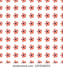 Resumen de patrón floral sin costuras en un estilo sencillo. El fondo de las flores de Chamomile es infinito. Verano para tela, impresión textil, envoltura, cubierta. Ilustración del vector