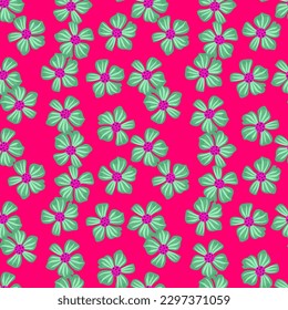 Resumen de patrón floral sin costuras en un estilo sencillo. El fondo de las flores de Chamomile es infinito. Verano para tela, impresión textil, envoltura, cubierta. Ilustración del vector