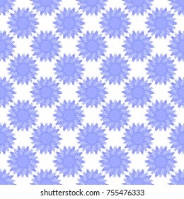 Abstract floral seamless pattern with simple elements. Vector illustration for textile, wrapping paper and other deasign