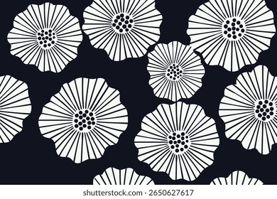 Patrón inconsútil floral Abstractas, conveniente para el diseño de la moda, la decoración, la tela, el Fondo de pantalla y la impresión en el fondo púrpura-gris