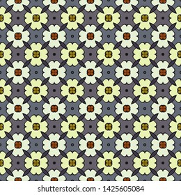 Abstract floral seamless pattern. Textile printing, web design, wallpaper, border