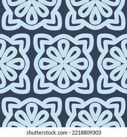 Abstract floral seamless pattern for textile and decorative design, wide application vector illustration