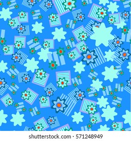 Abstract Floral seamless pattern, for textiles