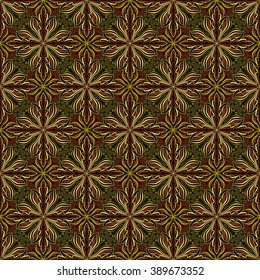 Abstract floral seamless pattern. This pattern can be used for wallpaper, pattern fills, web page background, surface textures. Vector illustration