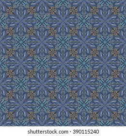 Abstract floral seamless pattern. This pattern can be used for wallpaper, pattern fills, web page background, surface textures. Vector illustration
