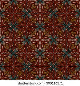 Abstract floral seamless pattern. This pattern can be used for wallpaper, pattern fills, web page background, surface textures. Vector illustration