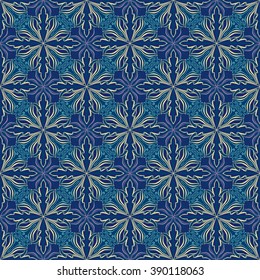 Abstract floral seamless pattern. This pattern can be used for wallpaper, pattern fills, web page background, surface textures. Vector illustration