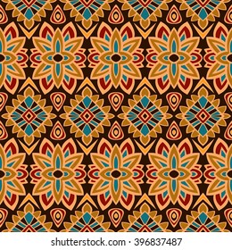 Abstract floral seamless pattern. This pattern can be used for wallpaper, pattern fills, web page background, surface textures. Vector illustration