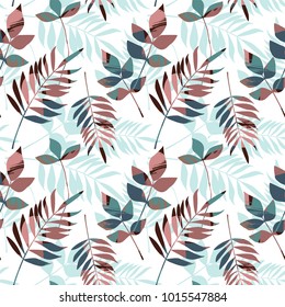 Abstract floral seamless pattern with trendy hand drawn textures. Modern abstract design for paper, cover, fabric, interior decor and other users
