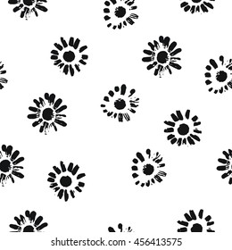 Abstract floral seamless pattern with trendy hand drawn textures. Modern abstract design for poster, cover, fabric and other users