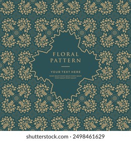 Abstract floral seamless pattern, Tropical floral background