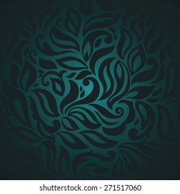 Abstract floral seamless pattern. Ve