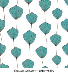 Abstract floral seamless pattern vector illustration