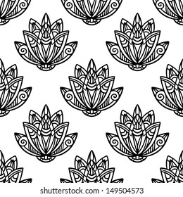 Abstract floral seamless pattern - vector