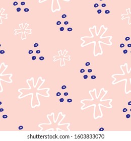 Abstract floral seamless pattern in vector. Sweet colorful flowers pattern for textile, fabric, wrapping	