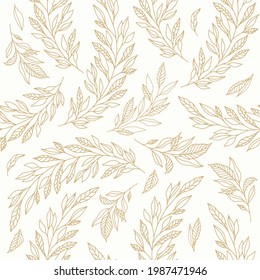 Abstract floral seamless pattern. Vector design for paper, cover, fabric, interior decor.